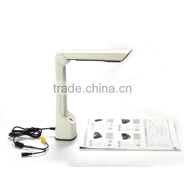 TV and Monitor Compatible Foldable Hand Free Helping Hand Desktop Magnifier with Led Lamp