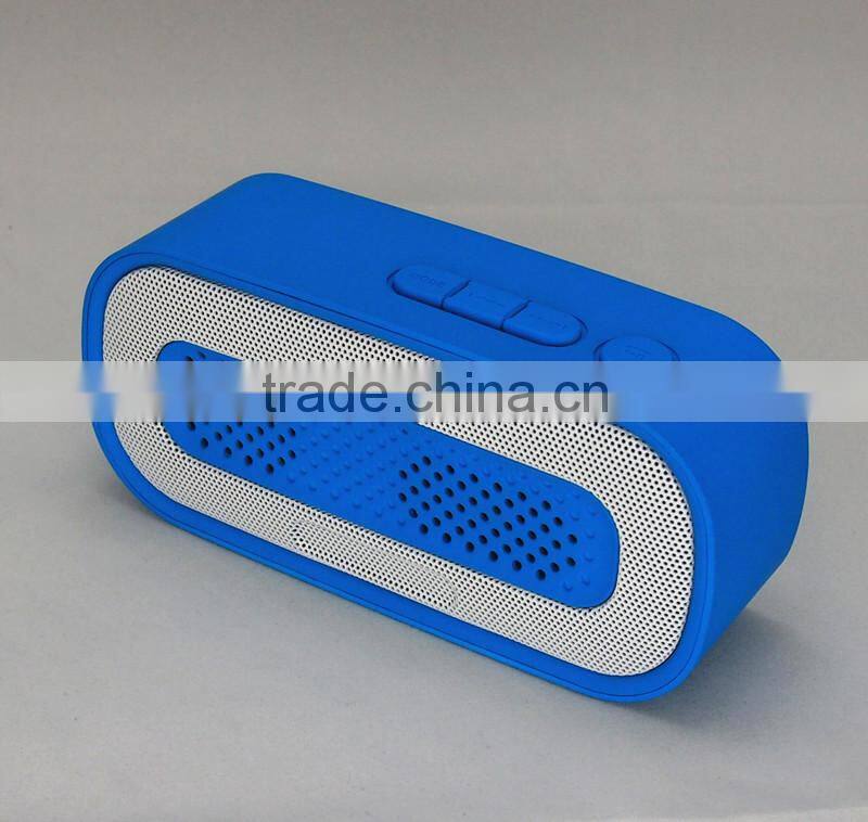 2015 best stereo audio sound 3W wireless FM radio bluetooth speaker with USB Flash MP3 Player