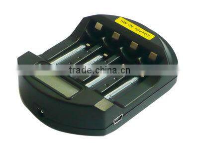 1-4pcs Ni-MH 1.2V AAA AA / LiFePO4 3.2V 14500 10440 LCD Super Quick Battery Charger