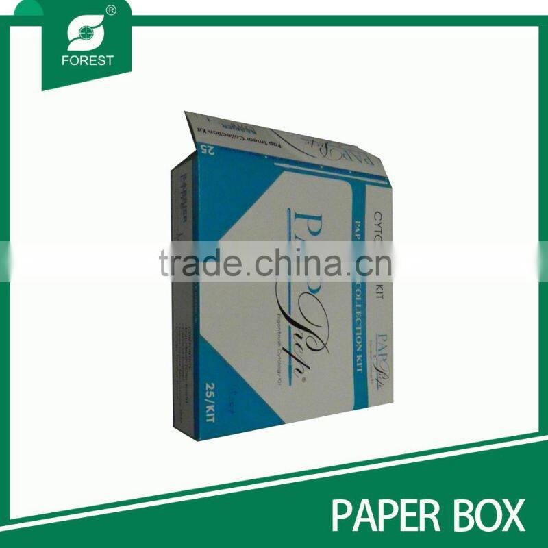 Custom flat packaging paper box