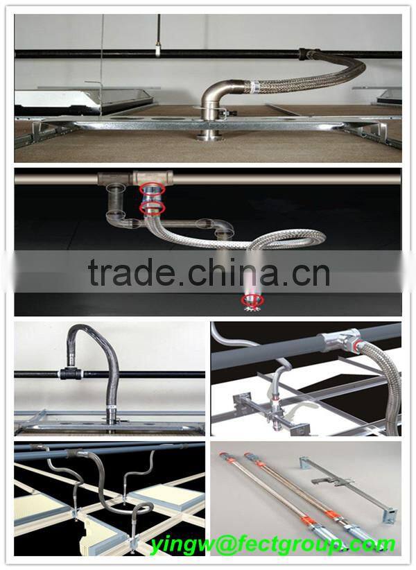 weld stainless steel fire hose/fire sprinkler flexible/corrugated flexible metal hose for firefighting exported to Germany