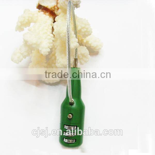 Factory Direct New Products Bottle Shape Combination Cable Locks