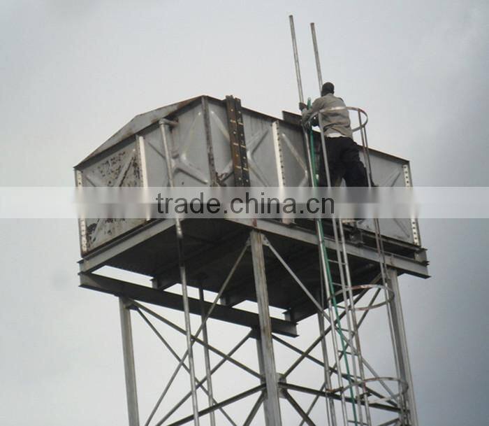 Hot sale pressed galvanized steel water tank/Q235 carton steel water tank