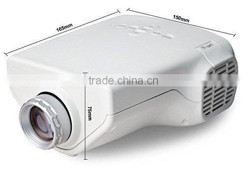 Mini Pico portable video projector TV AV VGA A/V USB & SD with VGA HDMI Projector projetor beamer Wholesale