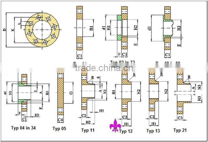 en 1092-1 type12 slip on flanges