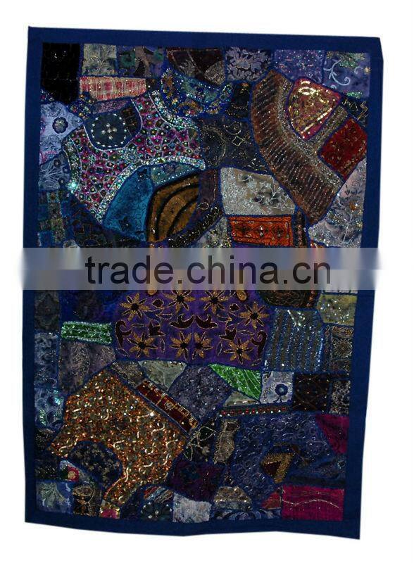 Handmade embroidered tree Wall Hangings tapestry