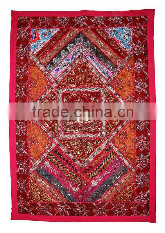 Handmade embroidered tree Wall Hangings tapestry