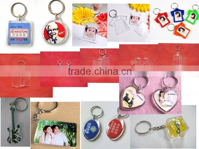 lovely bear soft pvc keychain / couple Chinese doll keyring