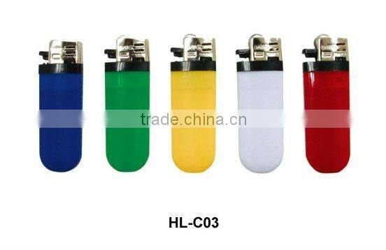 6.5cm solid colour disposable mini flint lighter