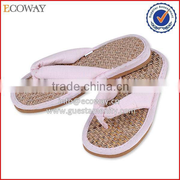 Wholesale Hotel Beach Flip Flop Personality Straw Mat Slipper