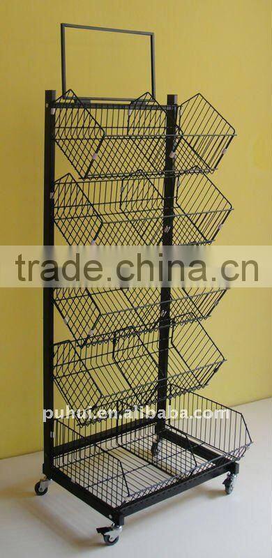 mobile shop wire expostion shelf