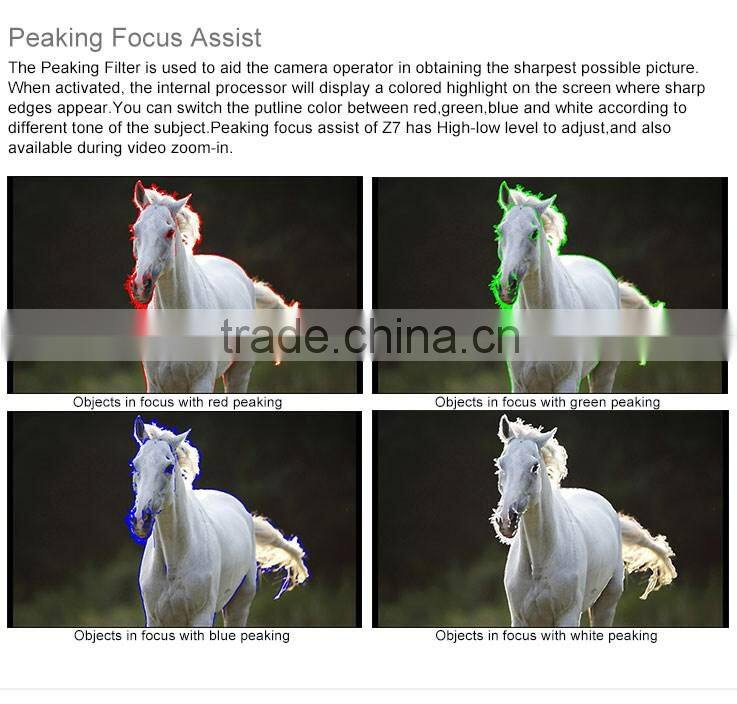 IPS panel wide view angle build-in HDMI to SDI Conversion output 7" dslr field monitor for film shooting IPS wide view angle