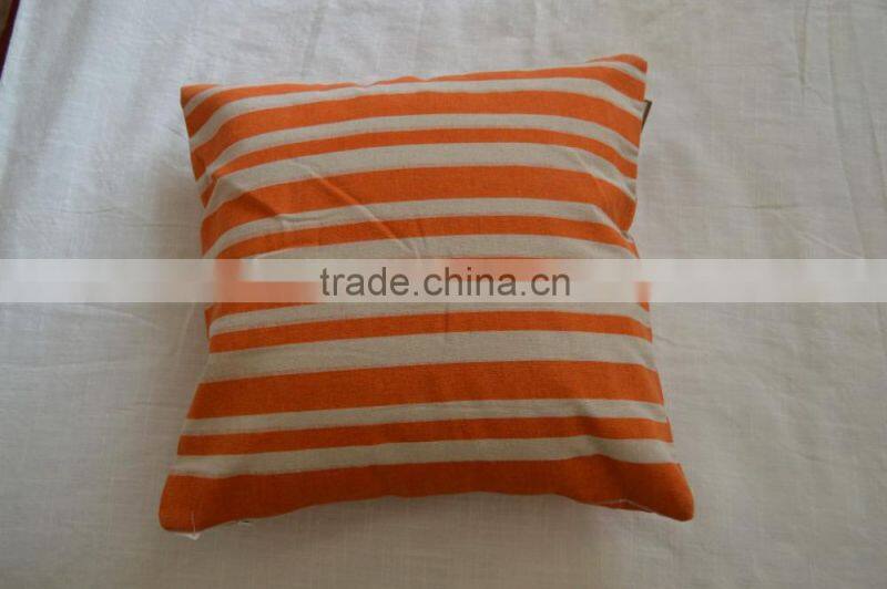 stripe printing Cotton Cushion with PP Filling