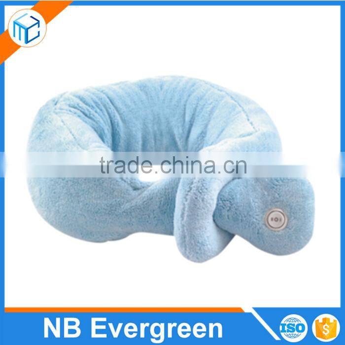 MICRO FLEECE VIBRATING Soft MASSAGING NECK PILLOW COZY WRAP Multifunction Travel Pillow