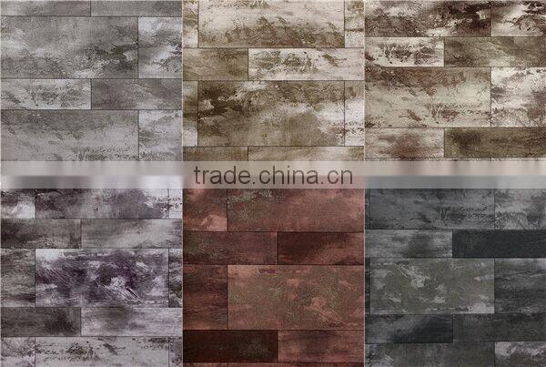 Tulai embossed leather wallpaper