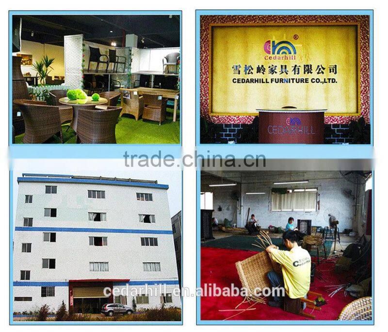 Luxury round rattan large garden use sofa set and wicker outdoor furniture