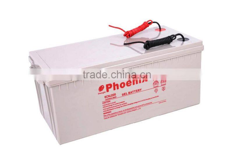 SHENGJIE VRLA DEEP CYCLE GEL SOLAR BATTERY 12V 200AH