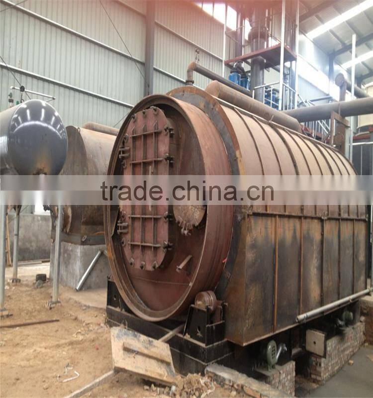 Continuous waste tire pyrolysis equipment with high oil yield