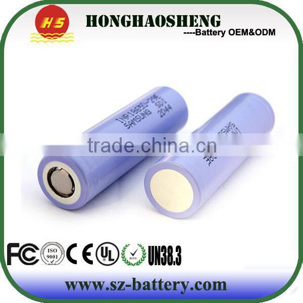 Purple Samsung icr 18650-28A 2800mah Lir18650 ICR18650 3.7V li-lion rechargeable battery 2800mah
