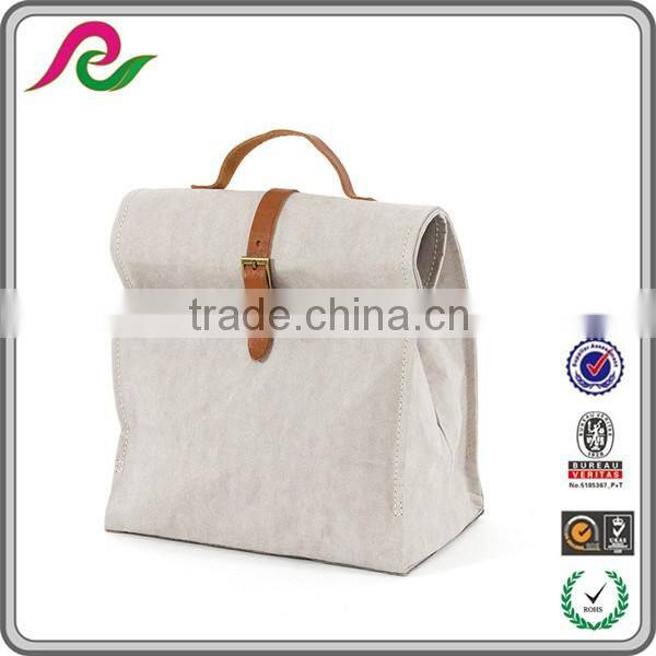 2016 Newest Fabric Washable Kraft Paper Bag For lunch
