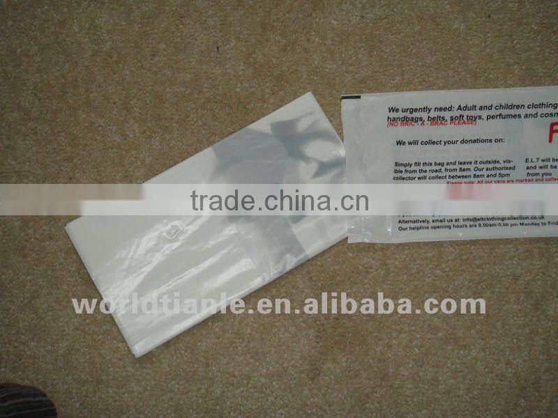 2013 HOT SALES! Printed Charity bag for donation