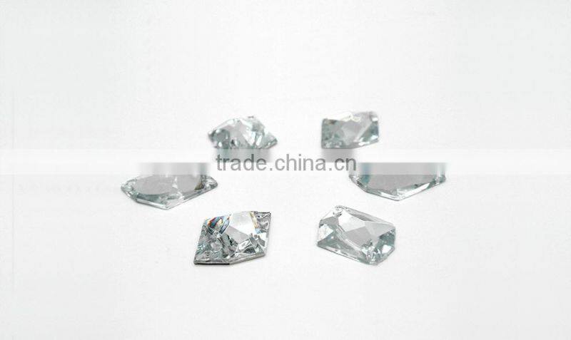 KR13 galaxy 10*14 18*22 flat back sew on acrylic rhinestones for fashion decoration, craft making, garment bags accessories