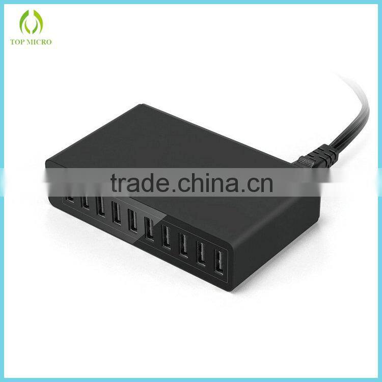 Wholesales 10A US/EU/UK/AU/KS Socket Multi Port USB Charger Station Wall Charger
