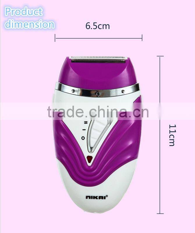 Wholesale rechargeable soft dordless epilator for female