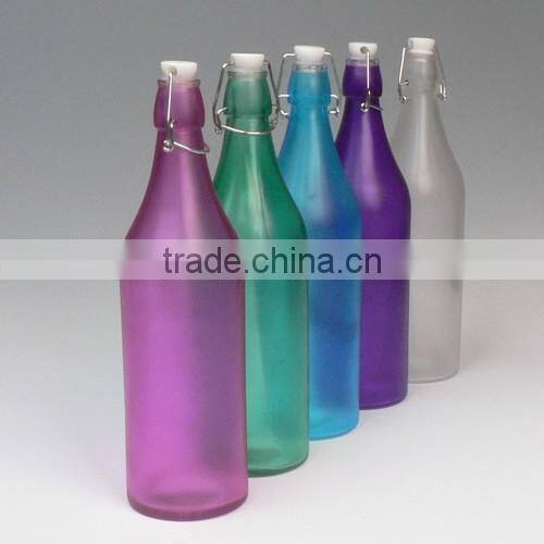 Fruit juice glass bottle food grade green glass bottle