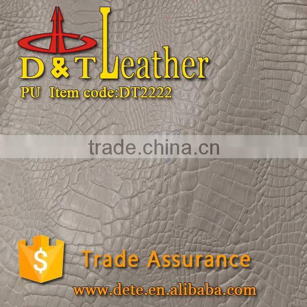 nature leather feeling snake pu synthetic leather high quality
