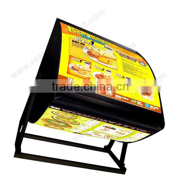 Commercial Fast Food Equipment 2 / 3 Sides Led Restaurant Menu board