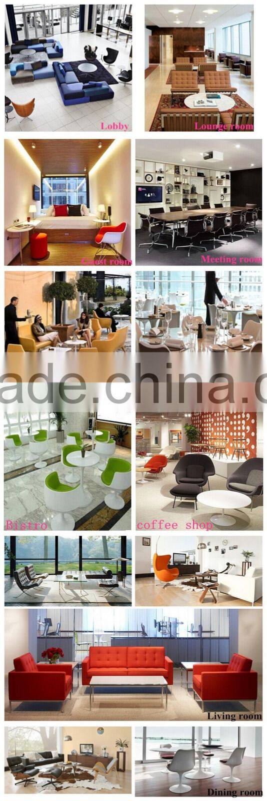 Eero Sarrinen aluminum base coffee table glass top dining table