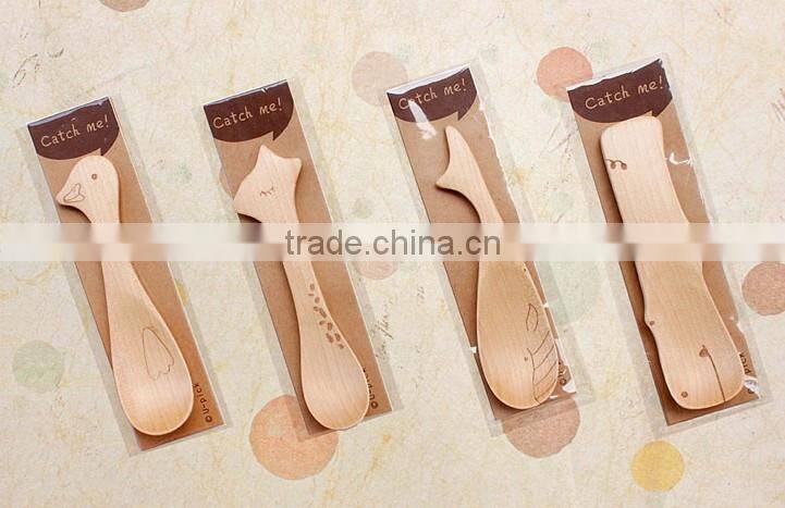 Animal-shape Wooden children spoon