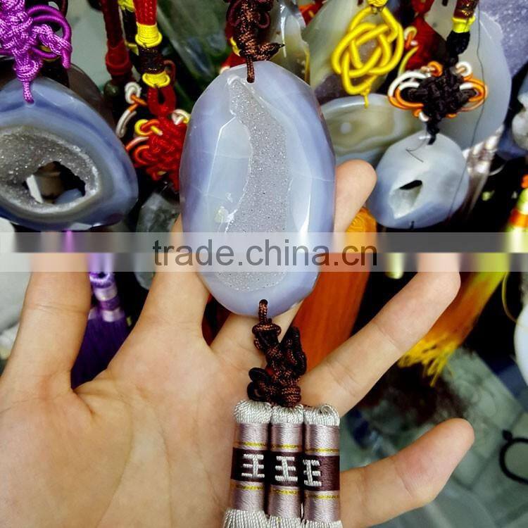 Wholesale Agate Geodes Stones Pendants