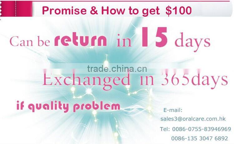 hand push interdental cleaning brush with button