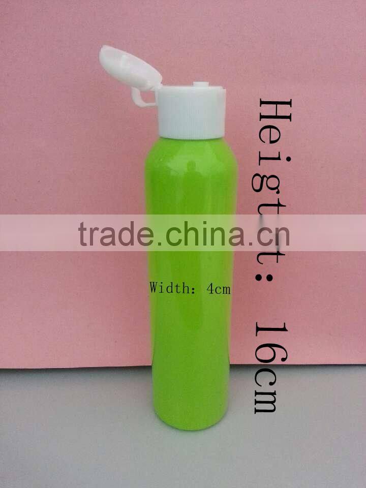 150ml pet plastic cosmetic bottle with filp top cap