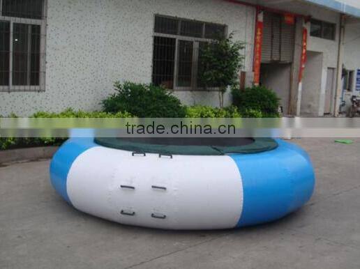Commercial Inflatable water trampoline floating on water inflatable games