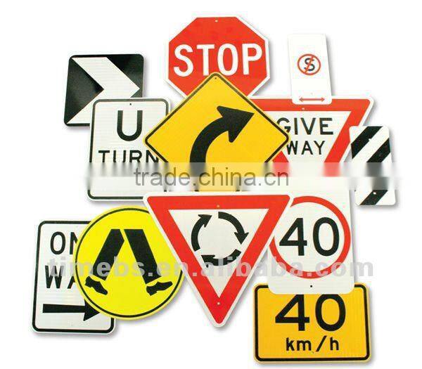 Corrugated plastic road sign