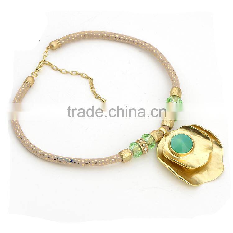 Core Necklace with Bead and Pendant