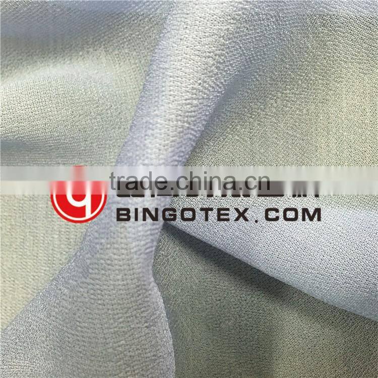 50D viscose shiny crepe chiffon fabric for garment