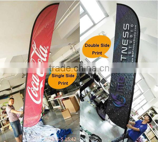Wholesale High Quality Wind Resistant Telescopic Beach Flag Pole