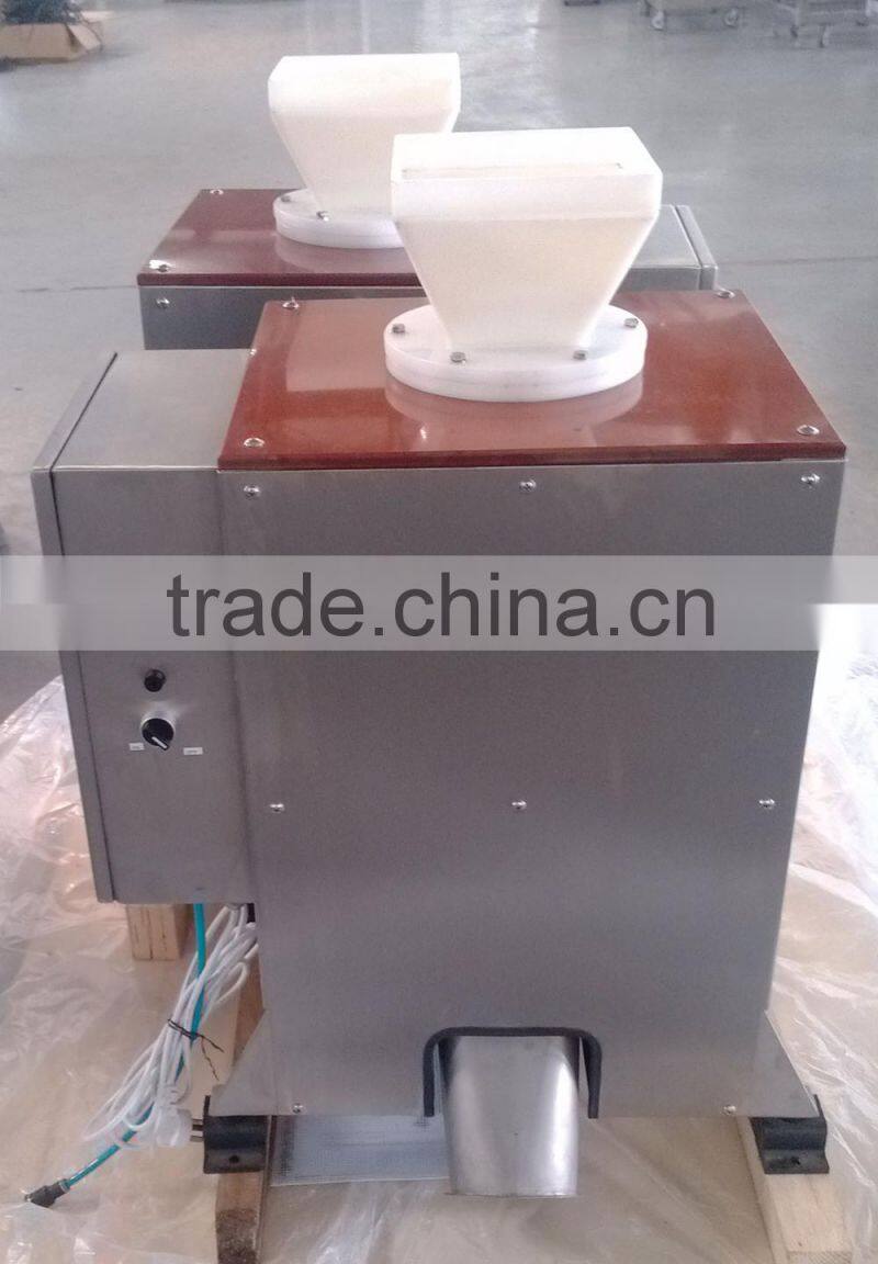 Free fall metal detector with multi-head weigher and packing machine