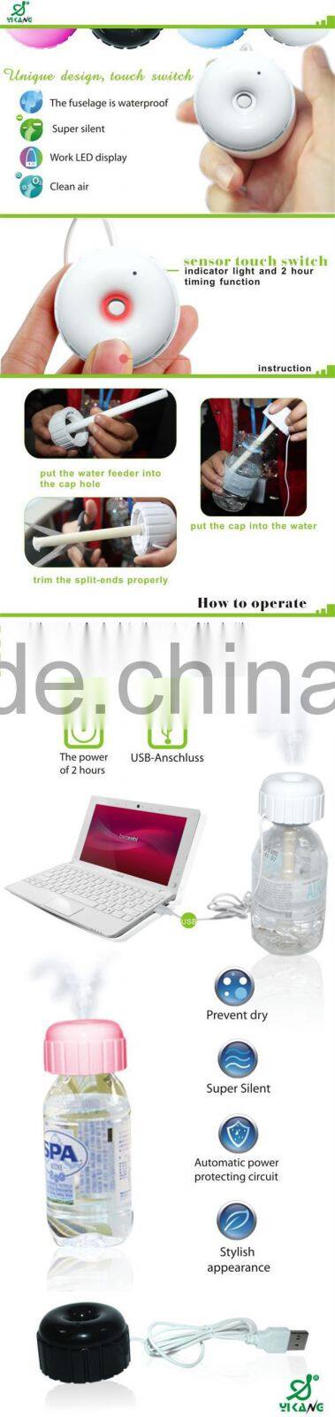 New Office YK-1319 Water Bottle USB Portable Mini Air Humidifier