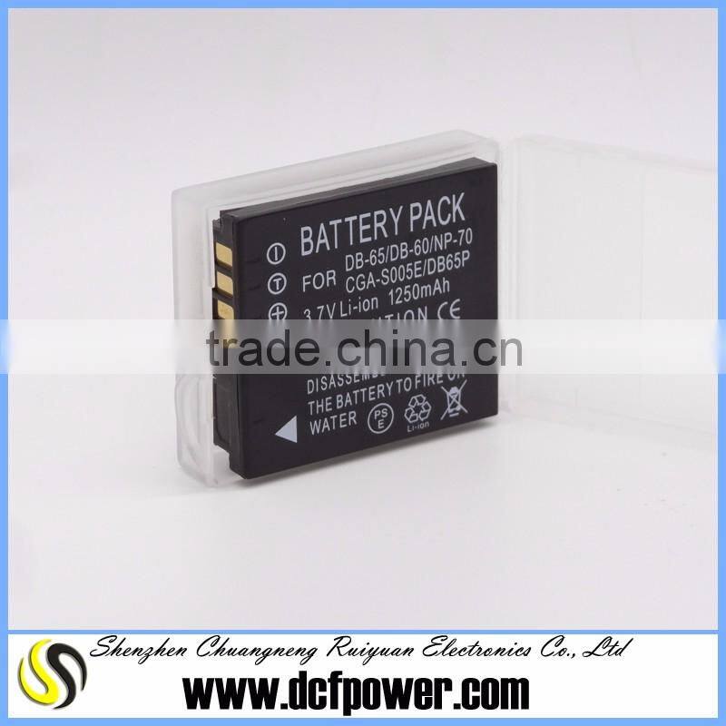 Factory supply price compatible with CGA-S005E NP-70 for DMC-FX120 DMC-FX150 GR Digital camera battery D-Li106