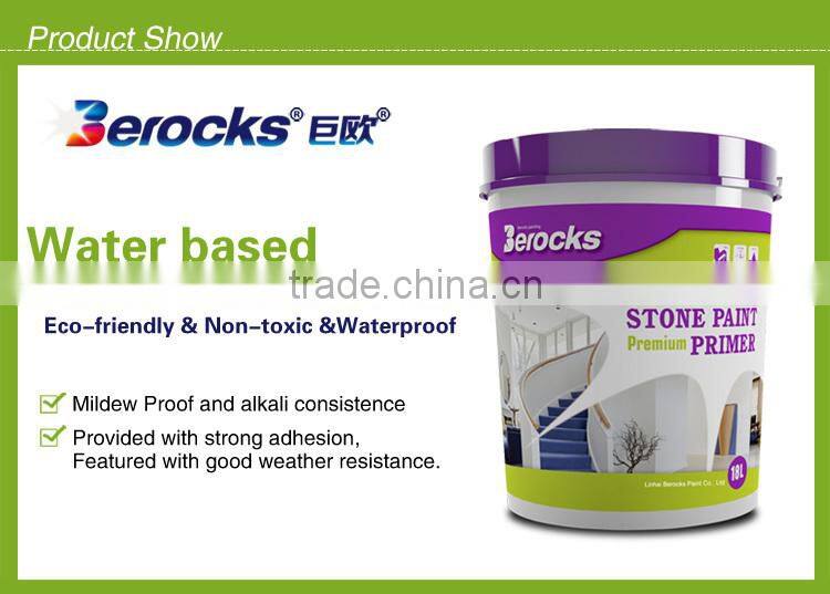 outdoor textured paint wall finish/stone paint primer made in china