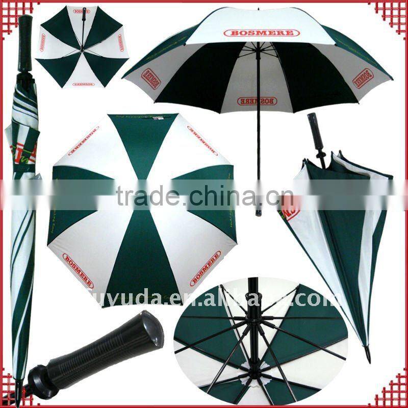 30" manual open double ribs large AD custom print umbrella