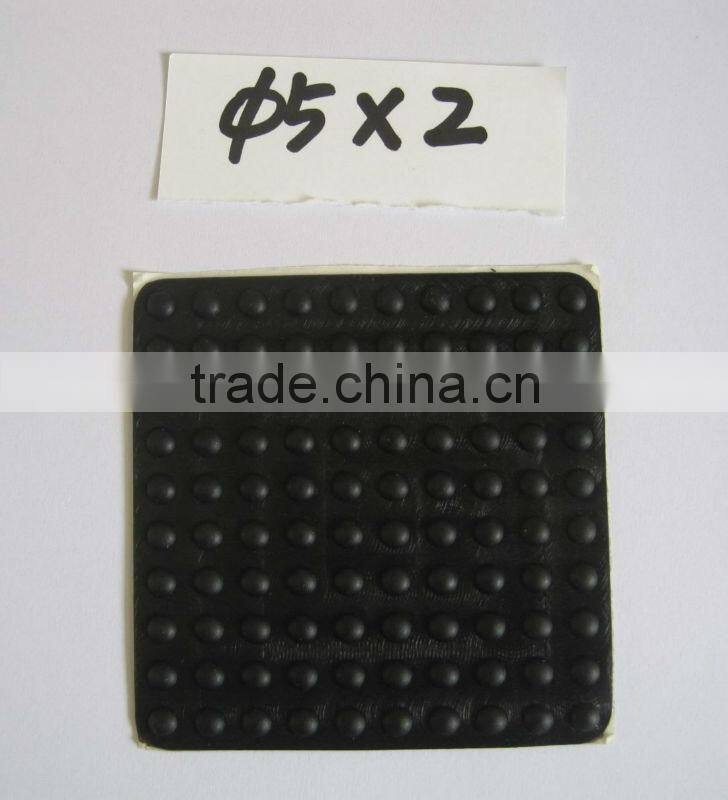 Self adhesive backed silicone bumper feet