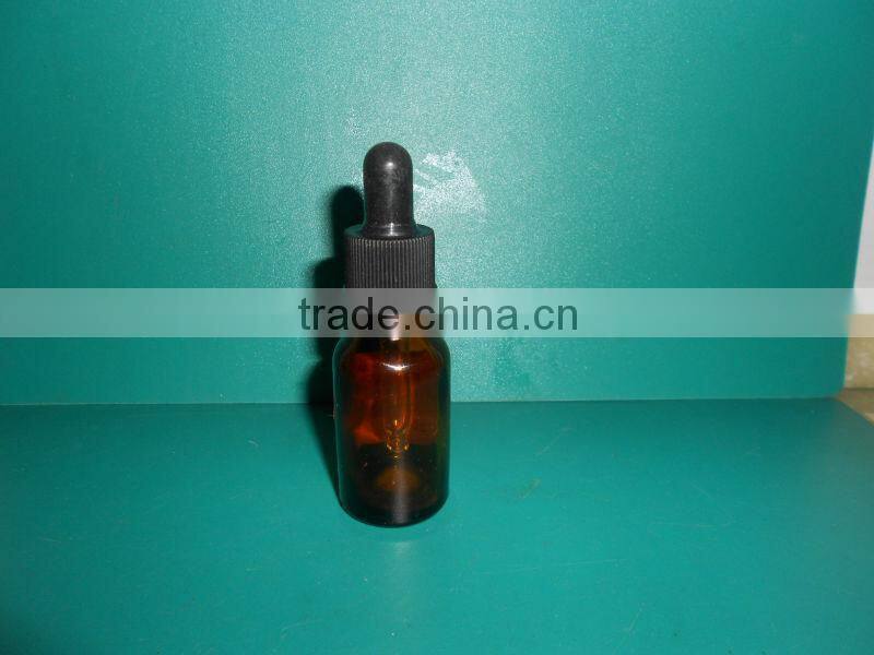 20ml and 30ml amber glass eye drop bottle with glass pipette