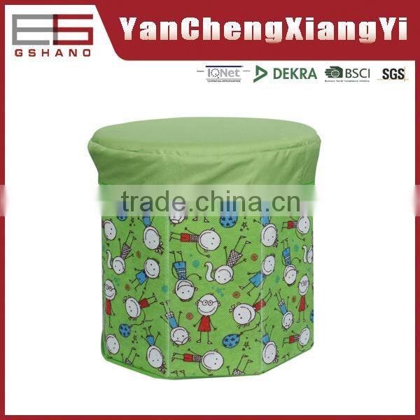 2015 the new arrival shape foldable storage stool or toy storage box