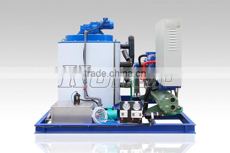 Koller hot sale 5 tons industrial dry flake ice machine with PLC control for fishing KP50